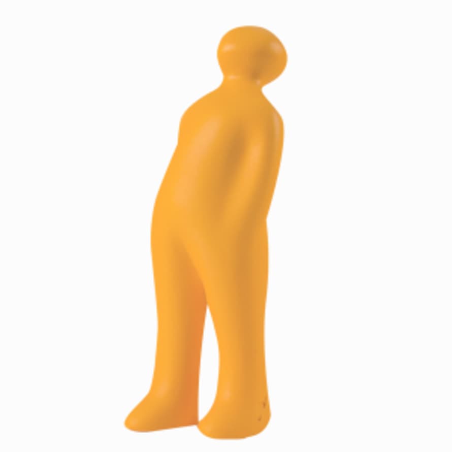 CORES DA TERRA The Visitor Small Cremic Sculpture  - 36 Yellow Acafrao Clear