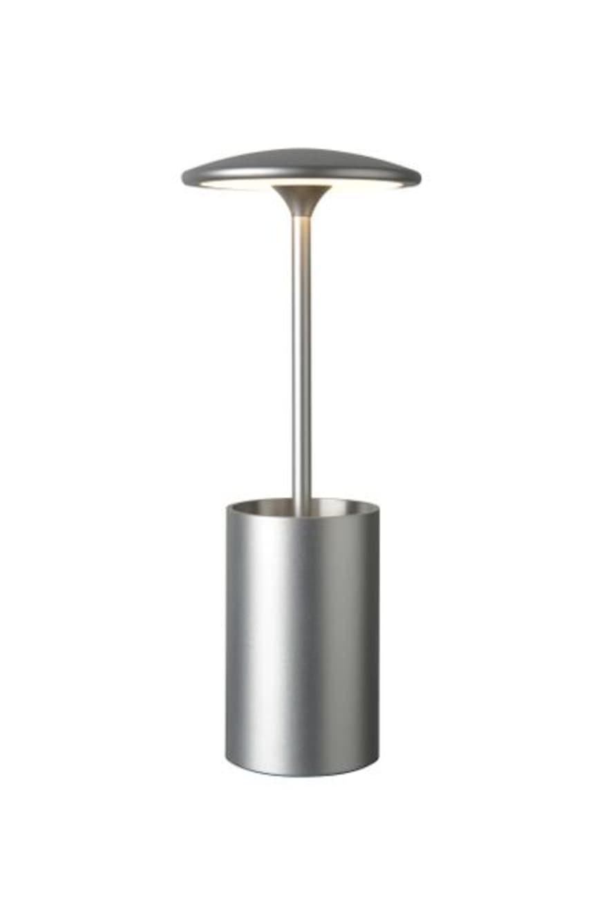 Nordium Grey Tidy Storage Table Lamp