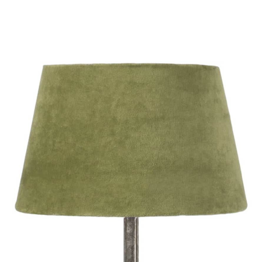 Luma Green Medium Velvet Lampshade