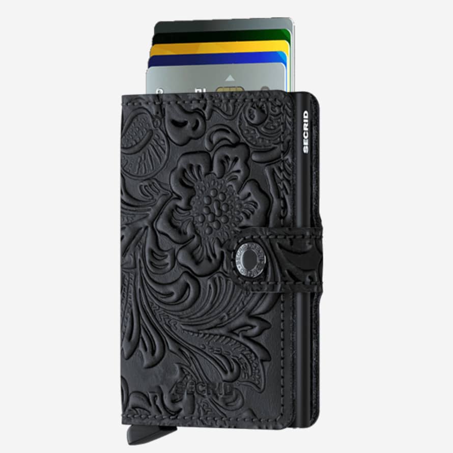 Secrid Mini Wallet with Card Protector RFID - Ornament Black