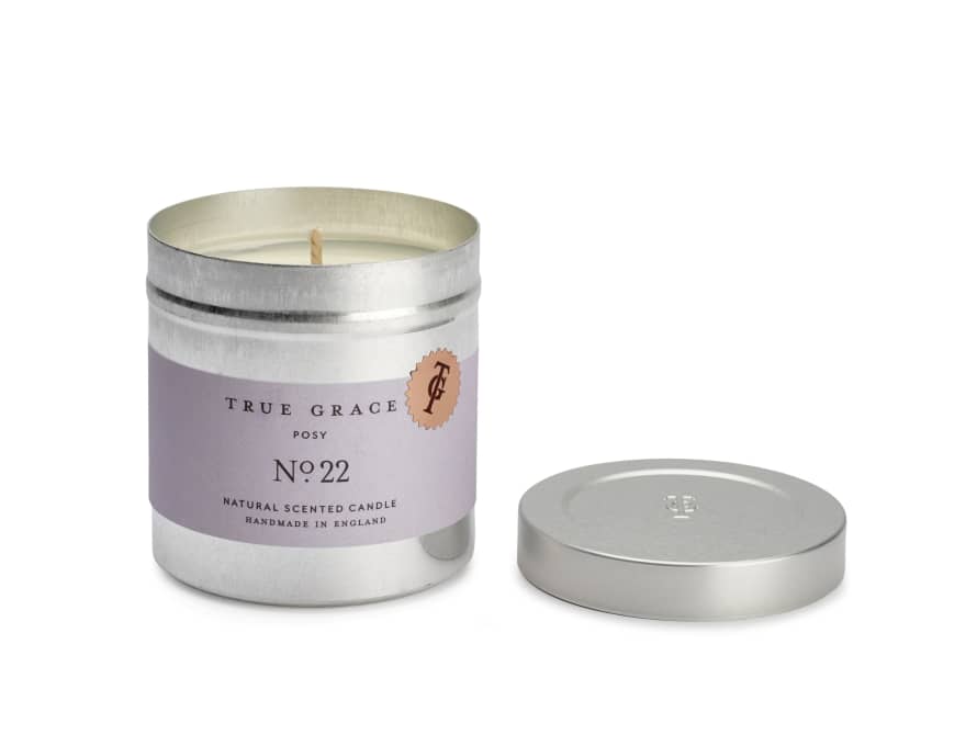 True Grace Garden Rose Tin Candle 