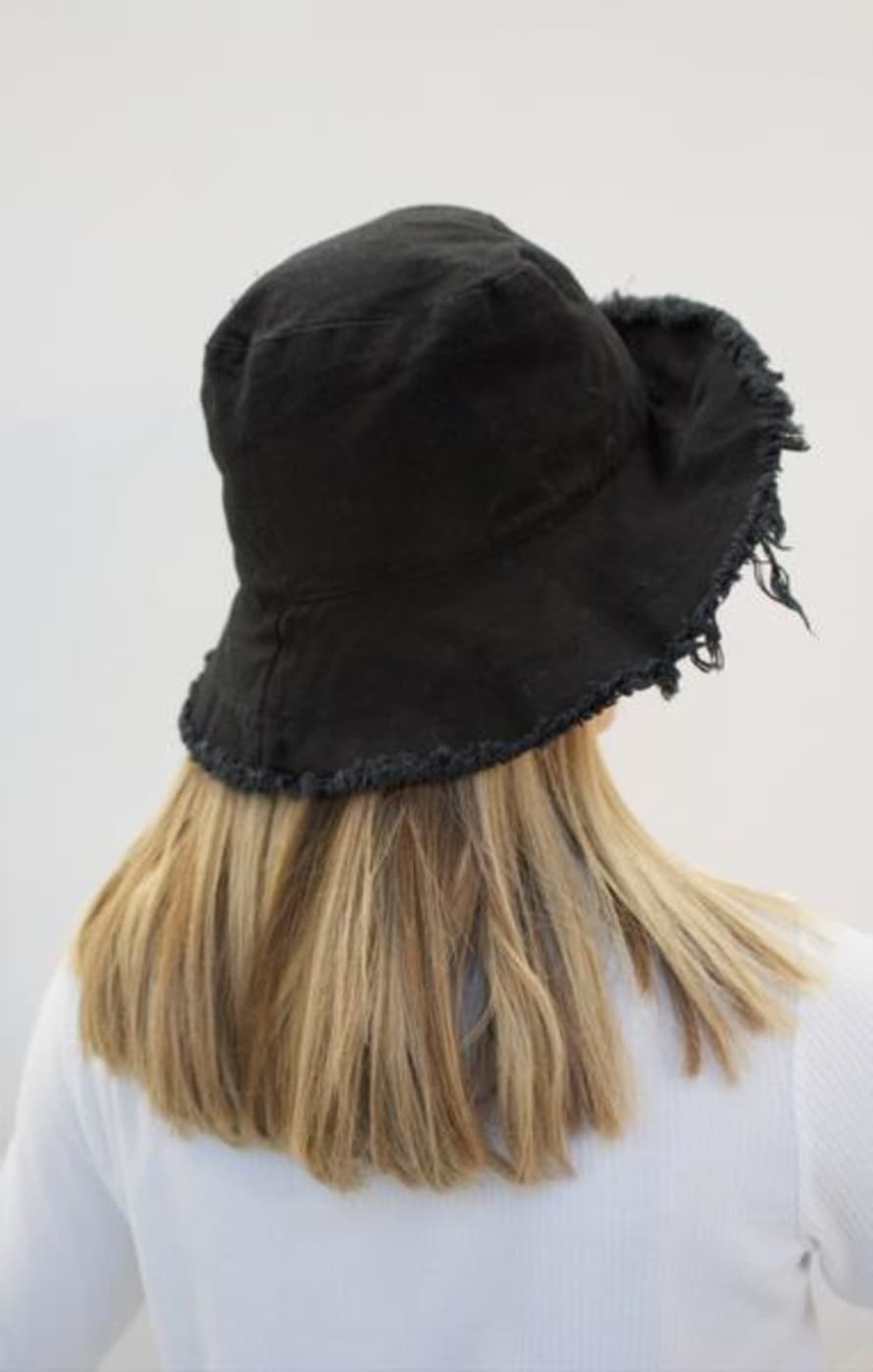 Collection & Co Eva Black Up Cycled Cotton Hat