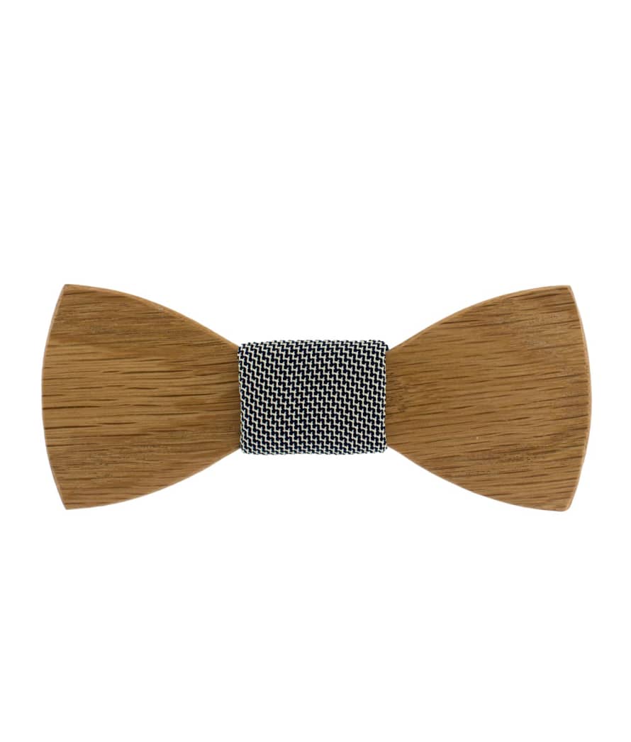 Beauties Barcelona Milan Wooden Bow Tie