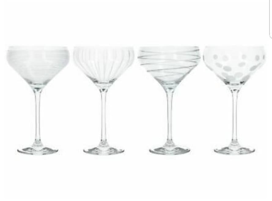 Creative tops Mikasa Sets Of 4 Champagne Saucers