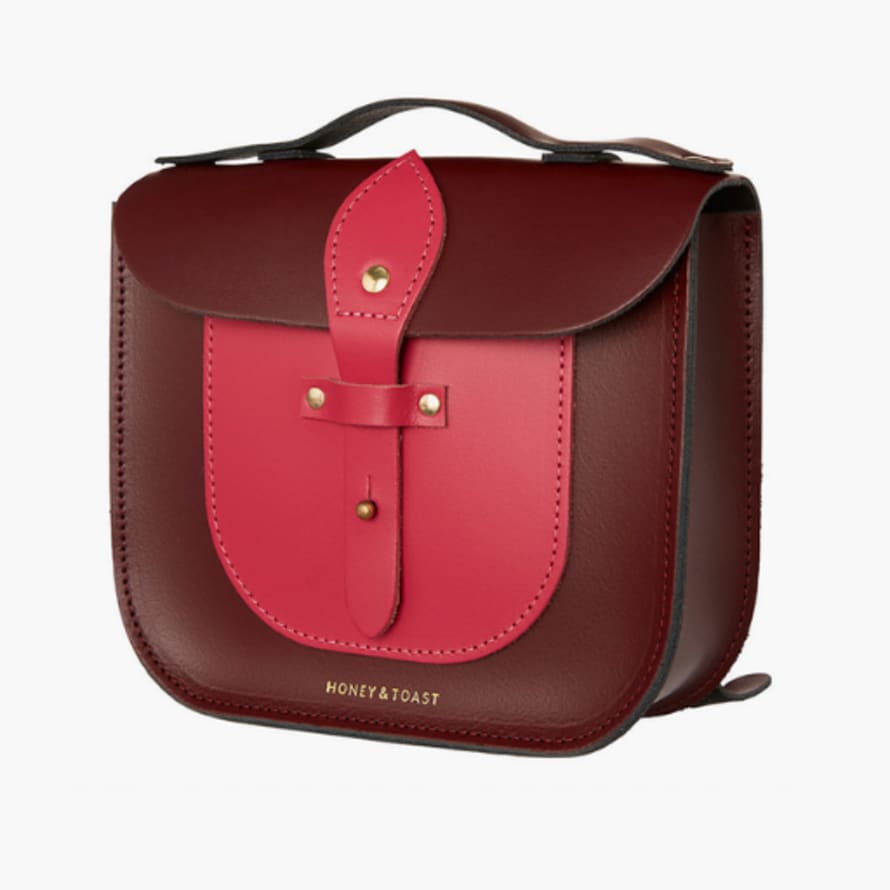 Honey and Toast Red Scooter Bag Backpack