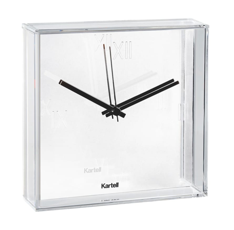 Kartell White Tic And Tac Clock