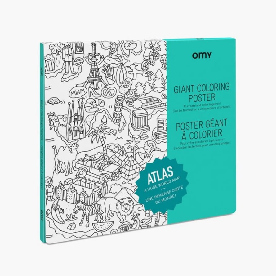 OMY Atlas Coloring Poster