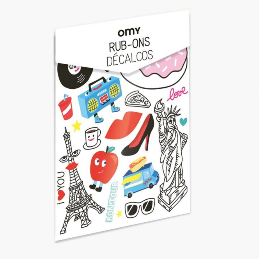 OMY City Rub-On Decals