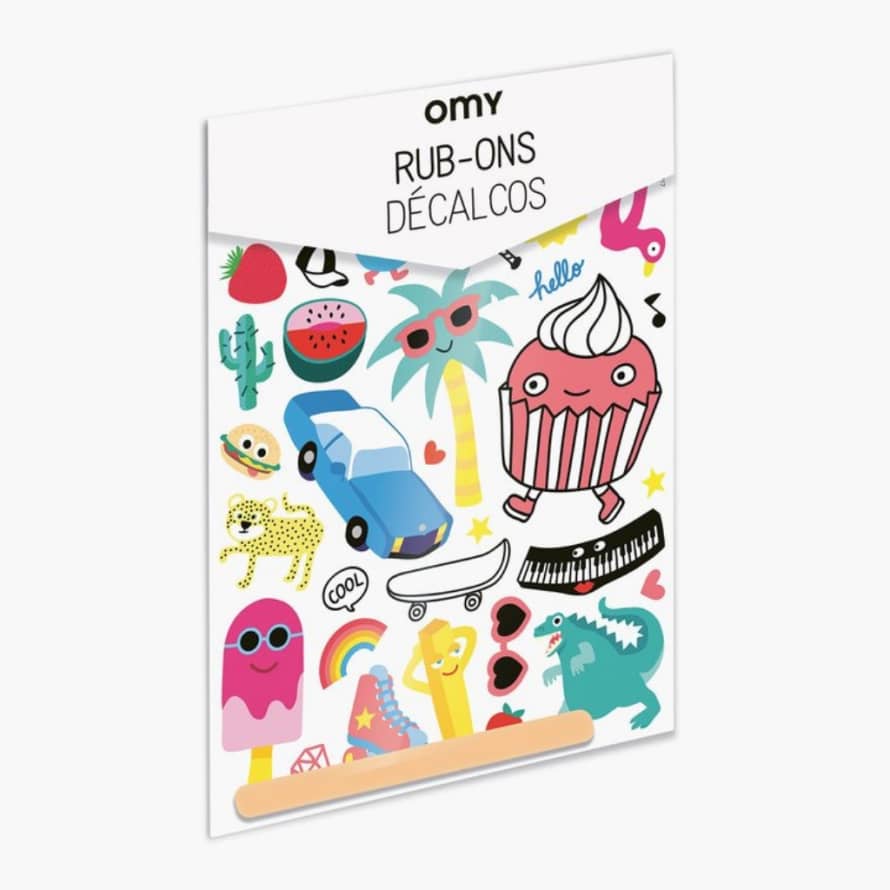 OMY Party Rub-On Decals 