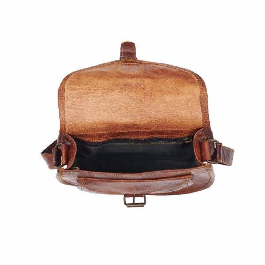 Trouva: Small Vintage Leather Saddle Bag