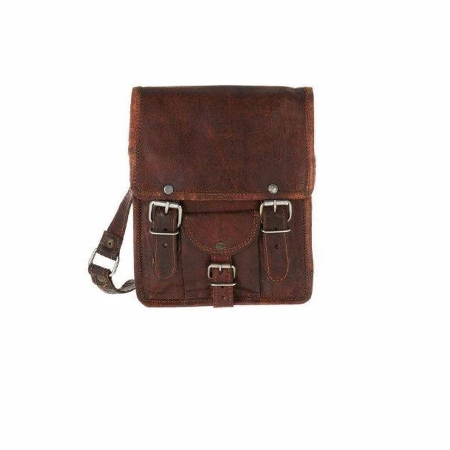 Vida Vida Mini Long Leather Satchel with Front Pocket