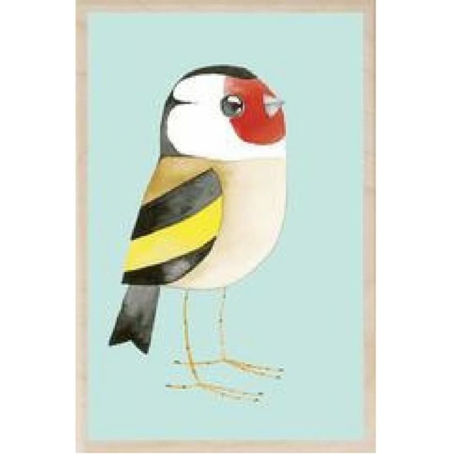 The Wooden Postcard Company Goldfinch Wooden Postcard