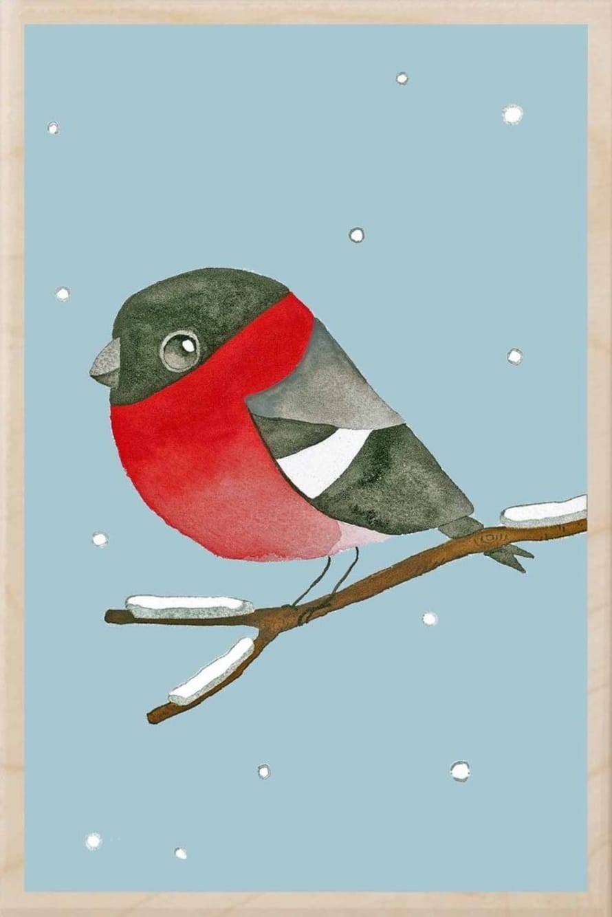 The Wooden Postcard Company Bullfinch Wooden Postcard