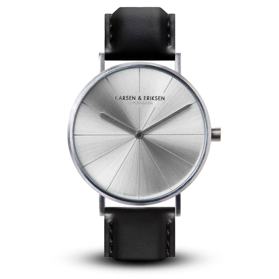 Larsen & Eriksen Silver Black 41mm Absalon Watch