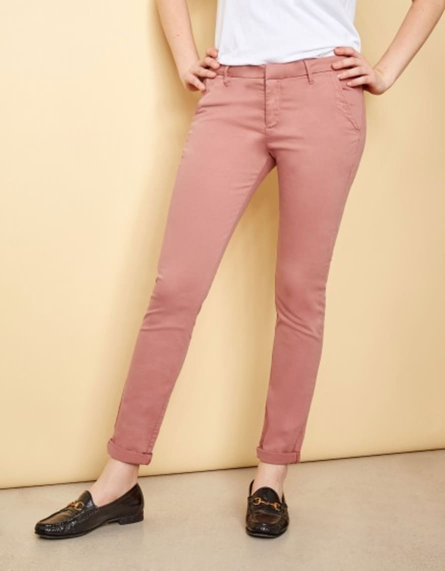 Reiko Sandy 2 Basic Chino Fit in Old Rose