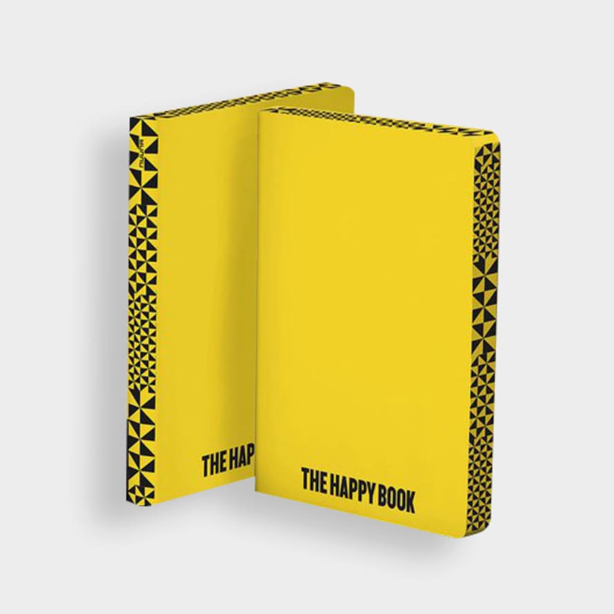 Nuuna Notebook Graphic Fame L The Happy Book by Stefan Sagmeister