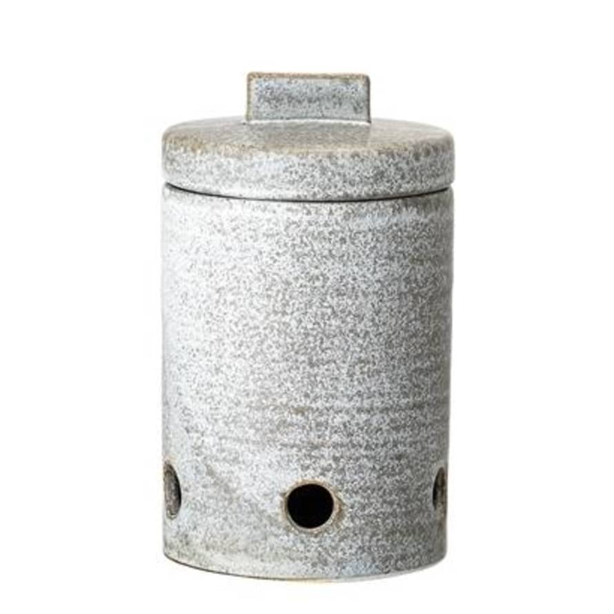 Bloomingville Grey  Stoneware Hazel Garlic Jar