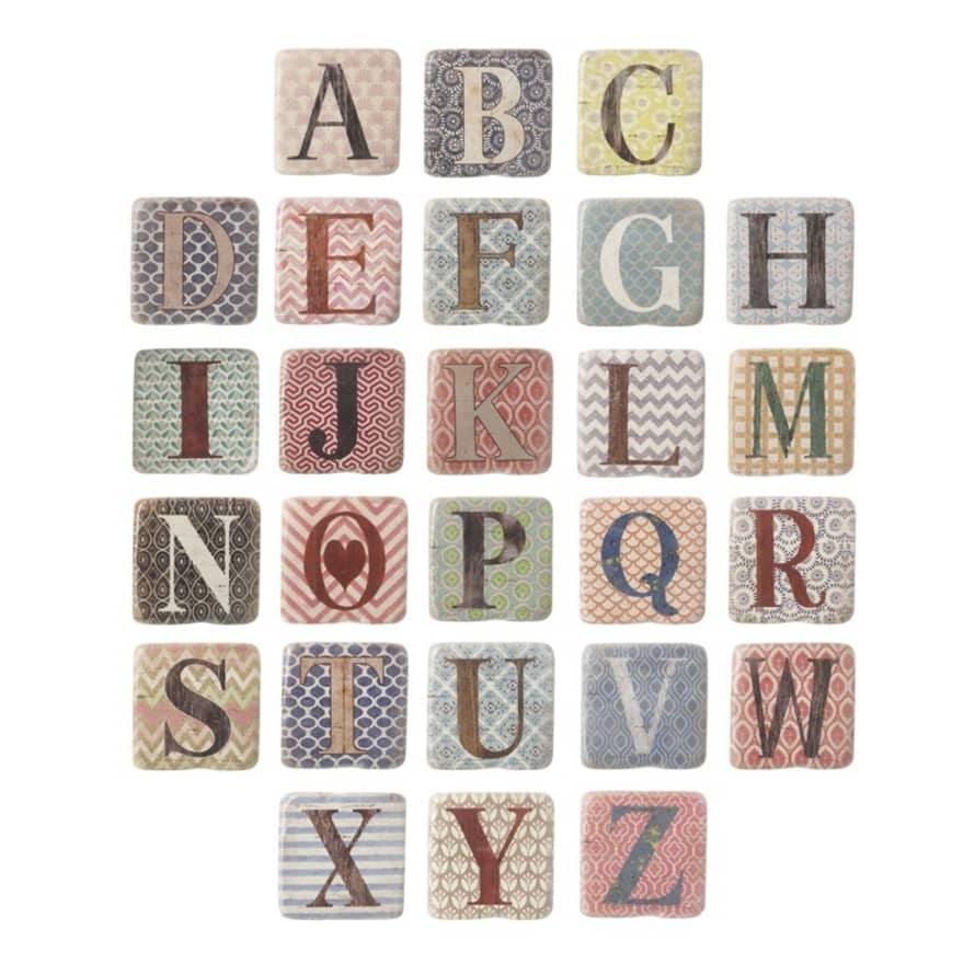 Hyde And Seek Alphabet Letter Coaster