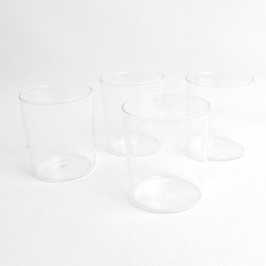 Maison Balzac Set of Four Drinking Glasses - Clear