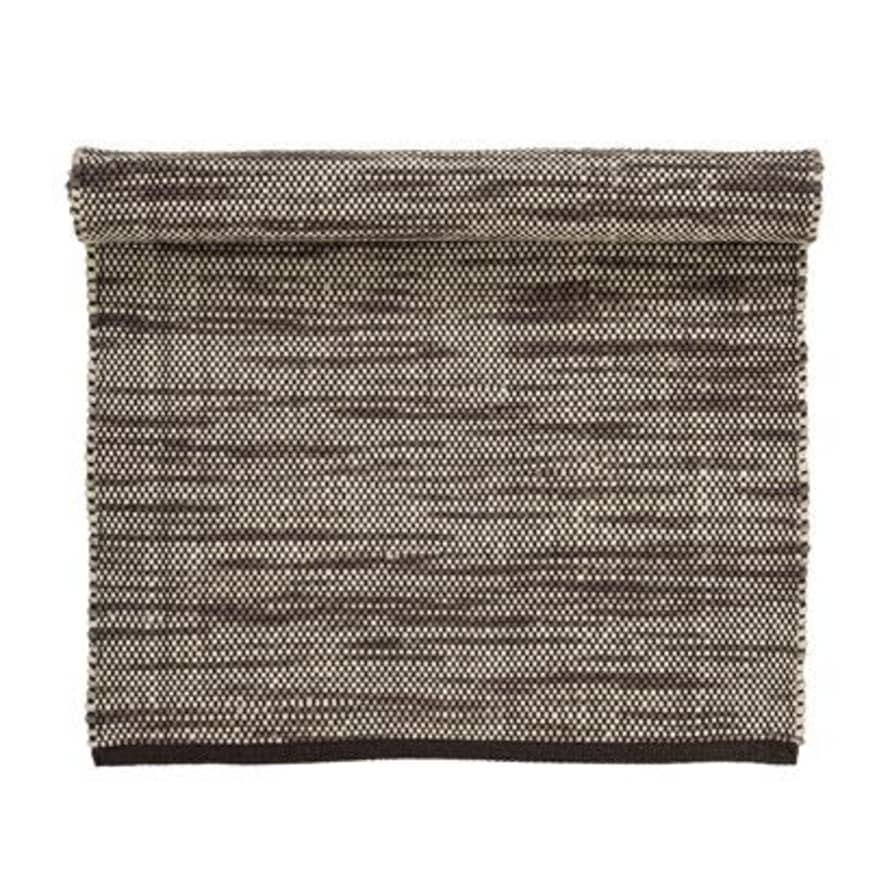 Bloomingville Brown Wool Rug