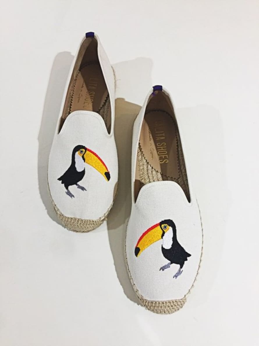 Calita Shoes Beige Toucan Espadrilles Shoes