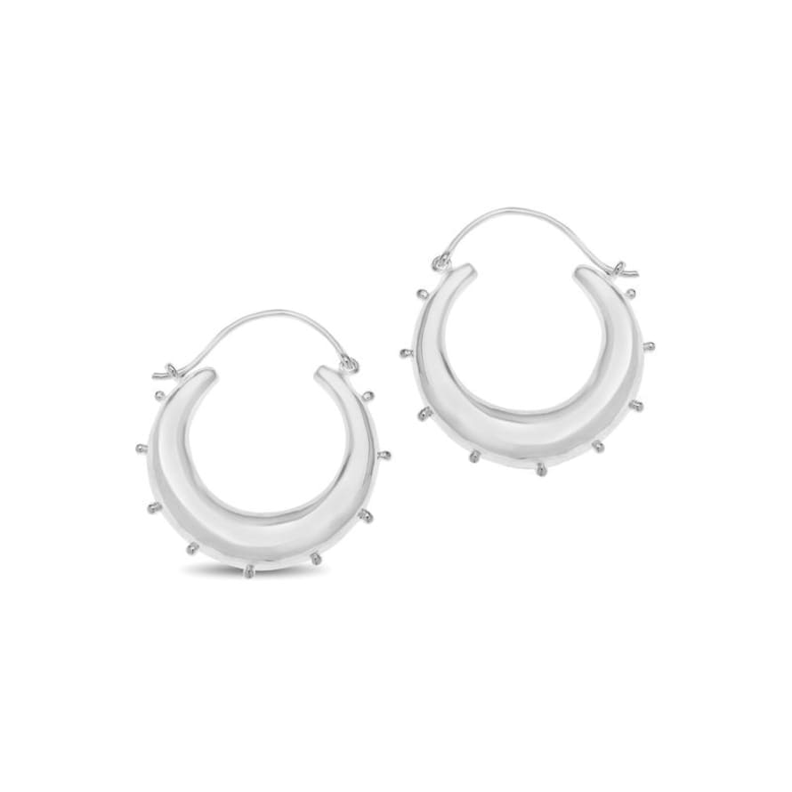 Amai Jewellery 925 Sterling Silver Stud Ball Hoops