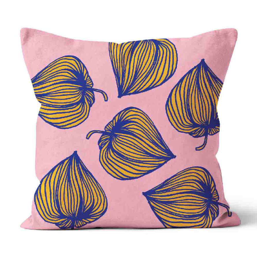 Atomic Soda Yellow Flowers Cushion