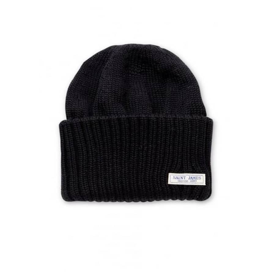 SAINT JAMES Barbaresque Wool Beanie Noir