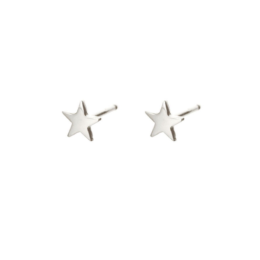 Louise Wade 925 Sterling Silver Star Stud Earrings 