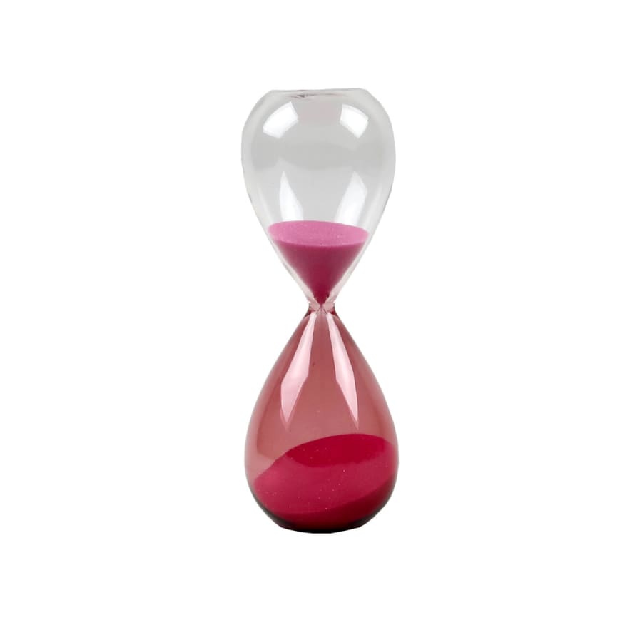 HAY Glass Sand Timer - Medium - Pink