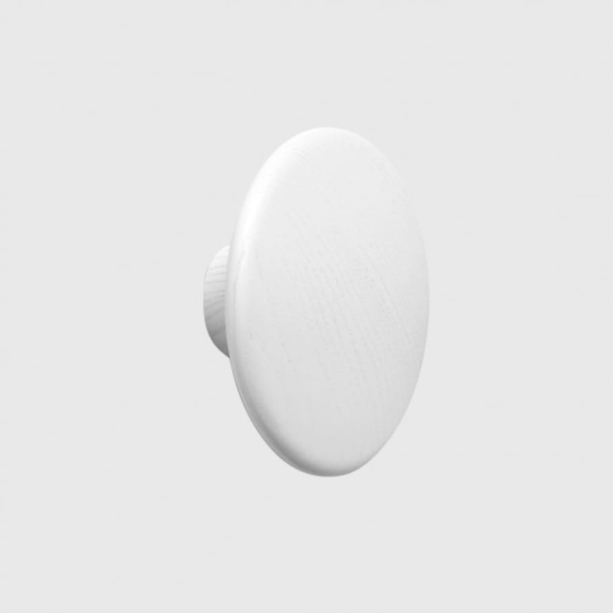 Muuto The Dots Coat Hook Small 9cm White 