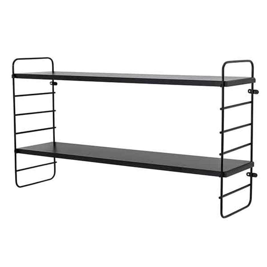 Mink Interiors Double shelf in black