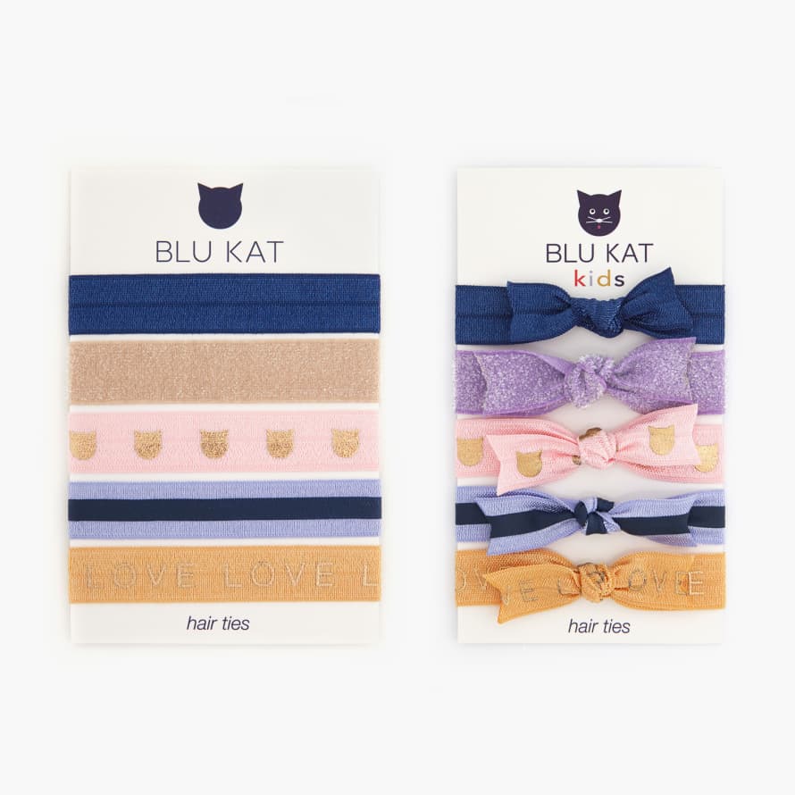 BLU KAT Set of Hair Ties for Mommy and Me