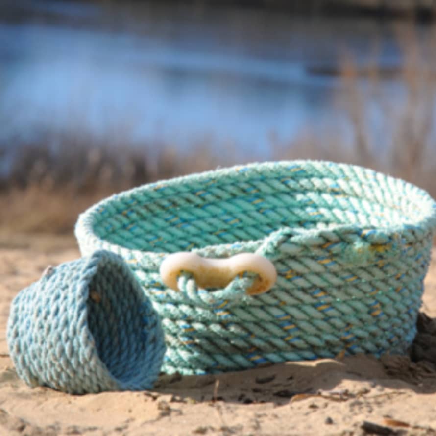 Juttersgeluk Blue Fishing Rope Basket