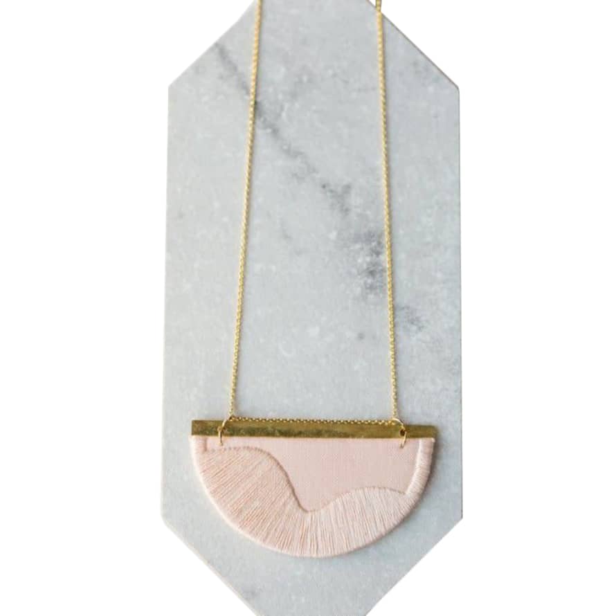 nook of the north Blush Gold Plated Folke Necklace