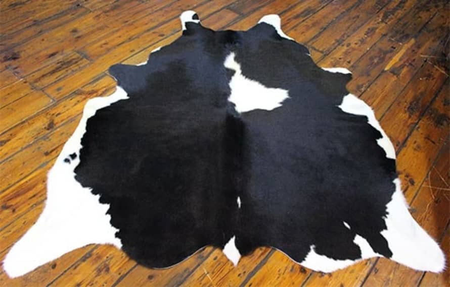 Warings Black and White Cow Hide