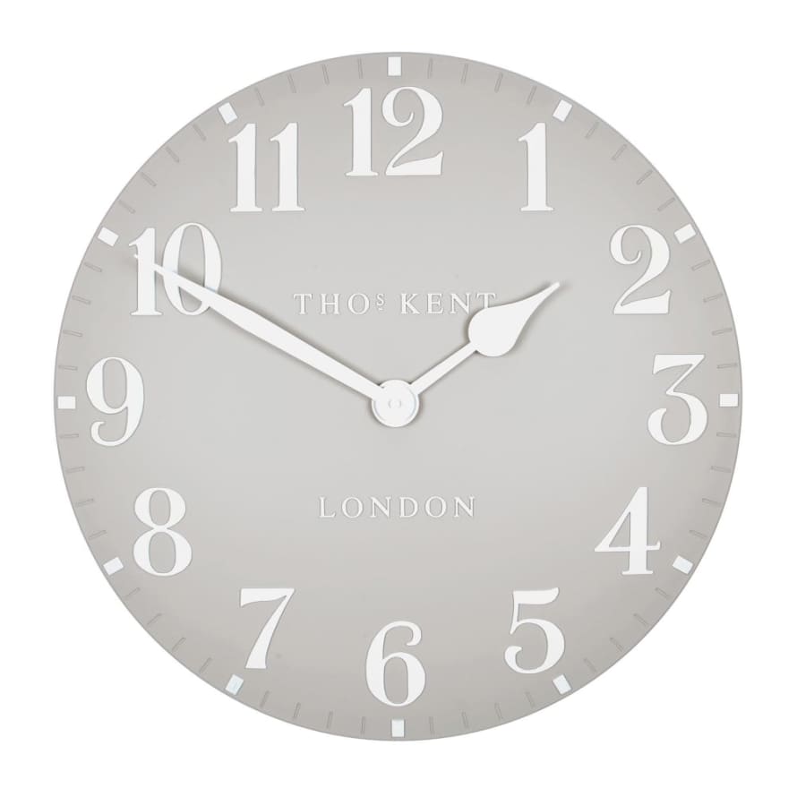 Thomas Kent 50cm Dove Grey Arabic Wall Clock