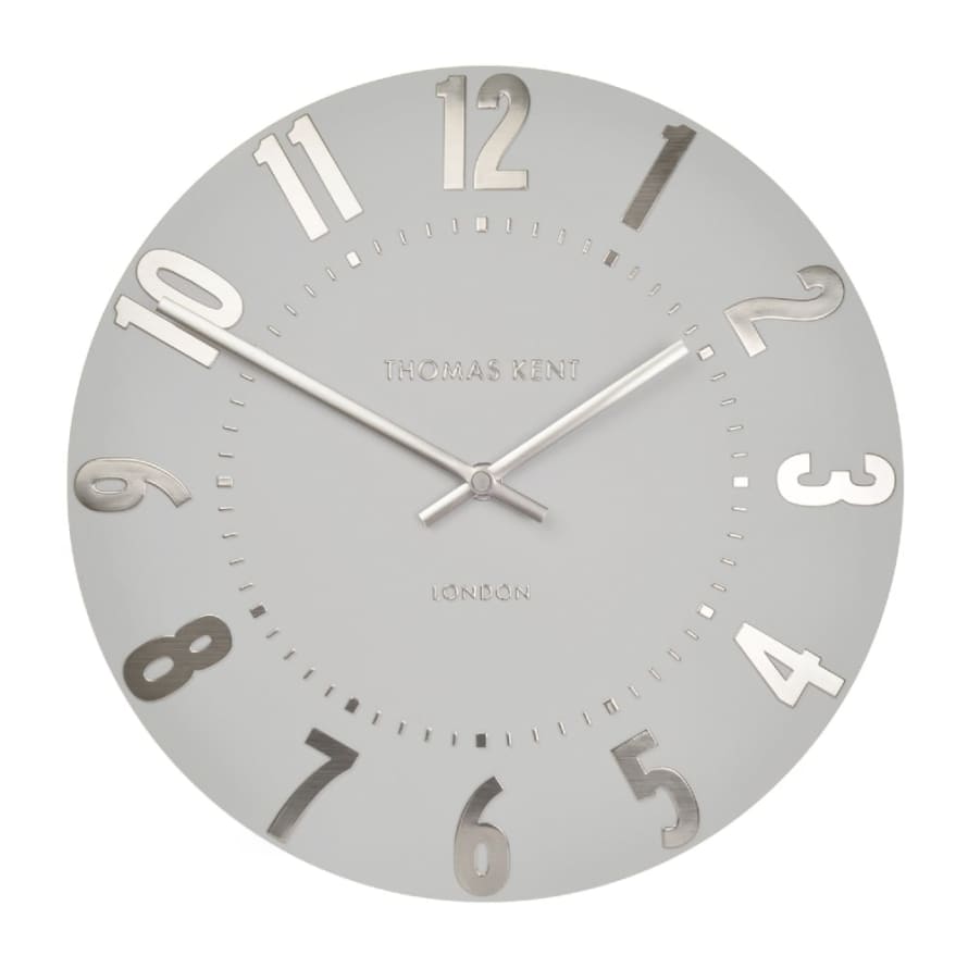 Thomas Kent 30cm Silver Cloud Mulberry Wall Clock