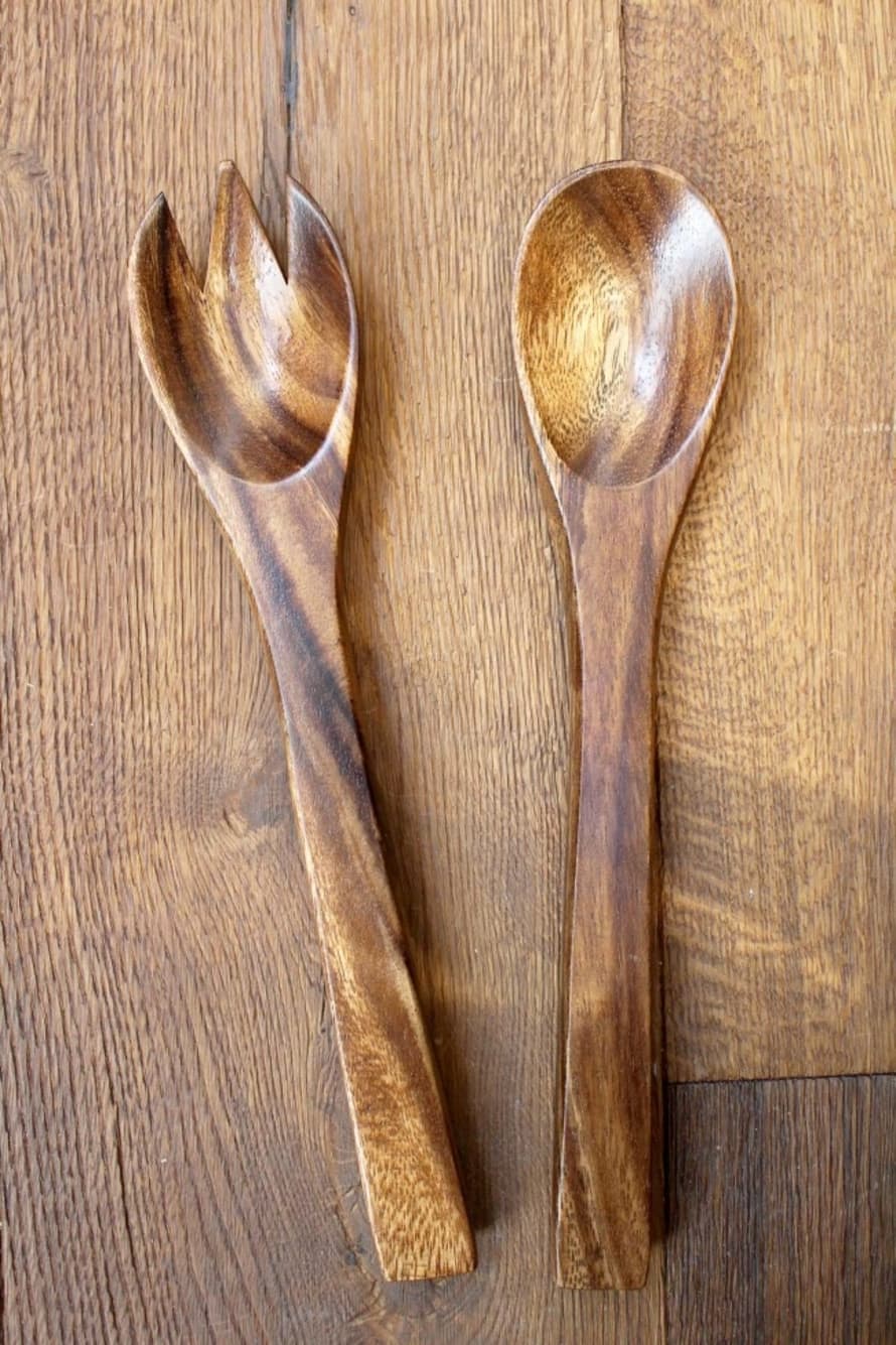 Wooden Salad Servers