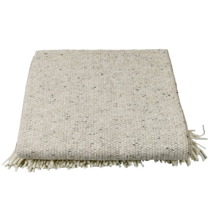 Mourne Textiles Tweed Emphasize Blanket - Oatmeal