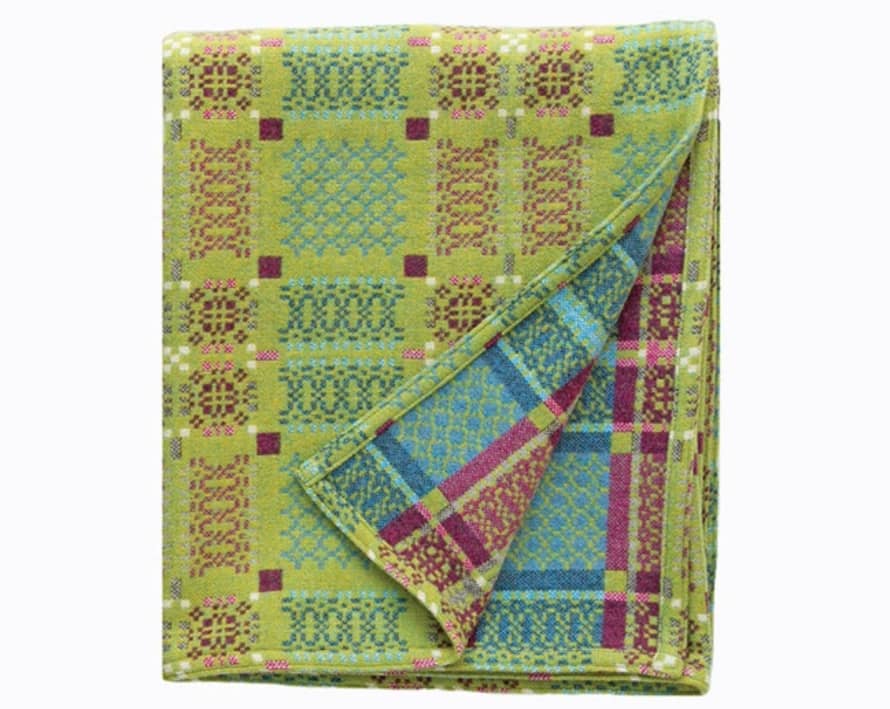 Green King Size Knot Garden Blanket 