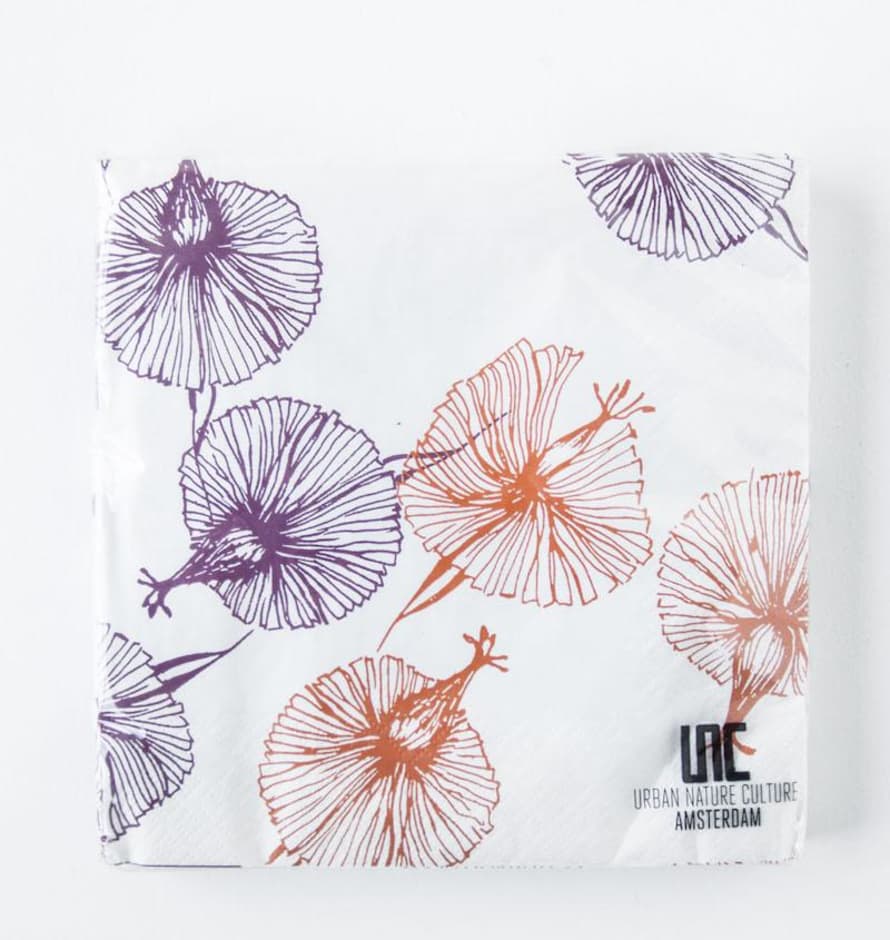 Urban Nature Culture Purple Orange Kinmokusei Paper Napkin