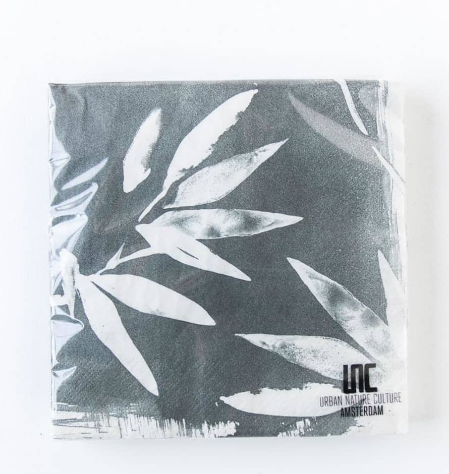 Urban Nature Culture Green Leaves Paper Napkin