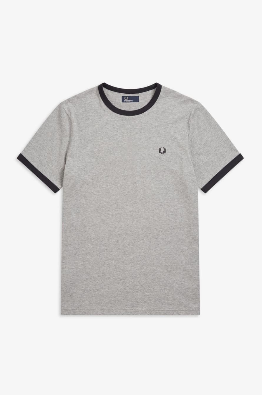 Fred Perry Ringer T-Shirt - Steel Marl