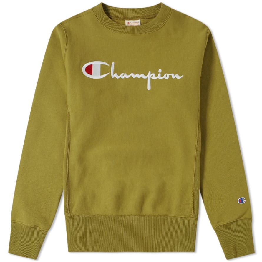 Champion Logo Crew - Olive Drab