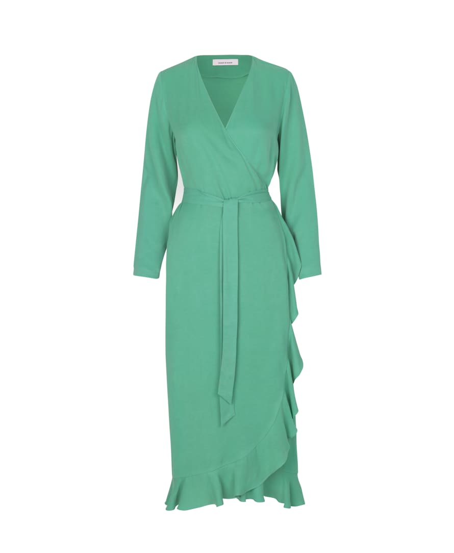 SamsoeSamsoe Limon Wrap Dress- Sea Green  