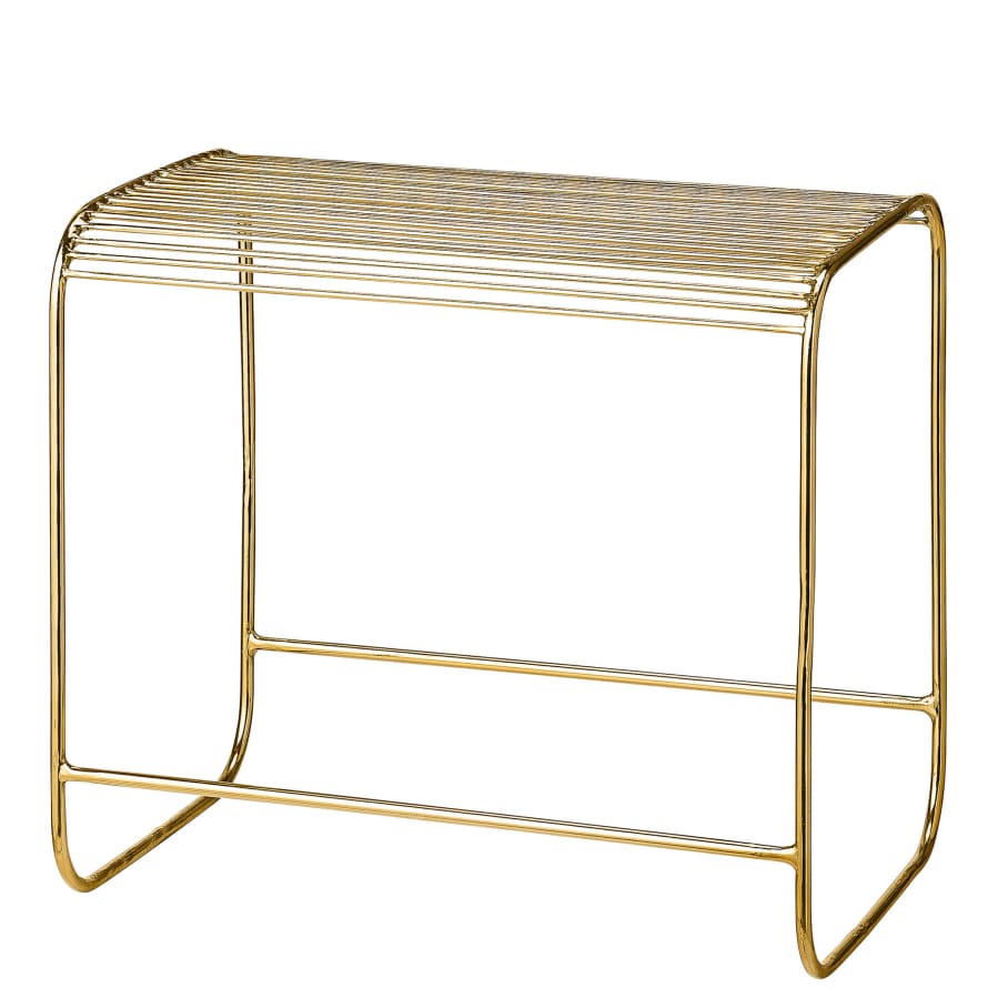 Bloomingville Gold Wire Stool