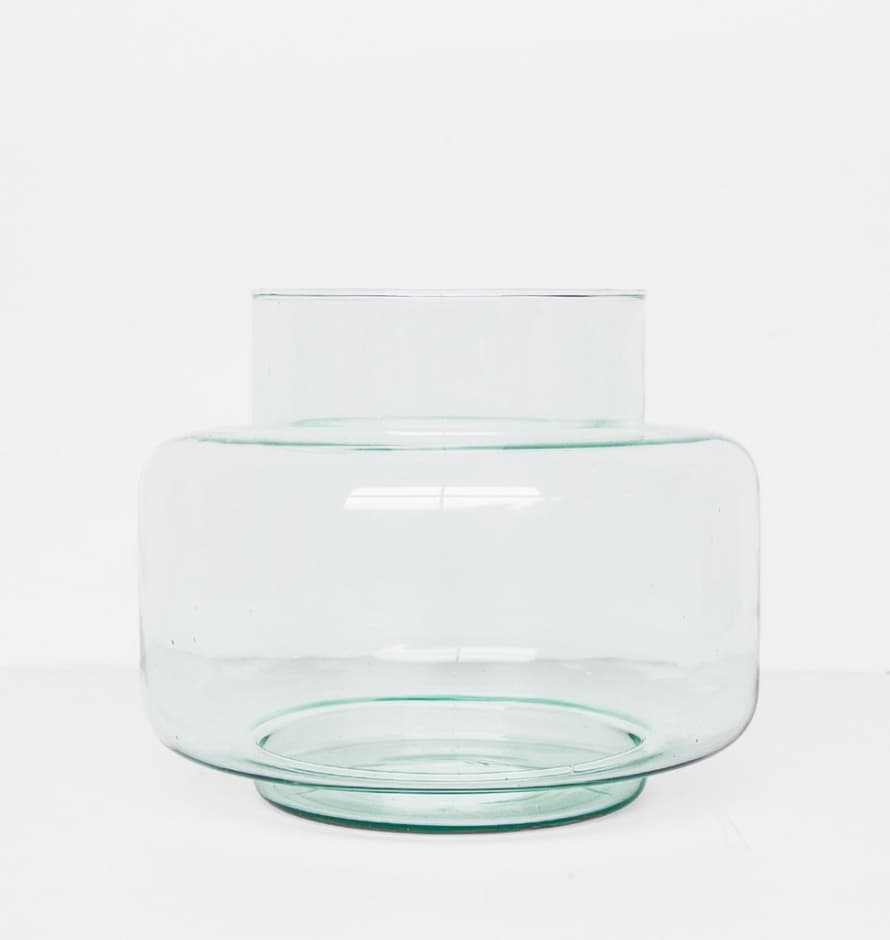 Urban Nature Culture Transparent Vase Recycled Glass 