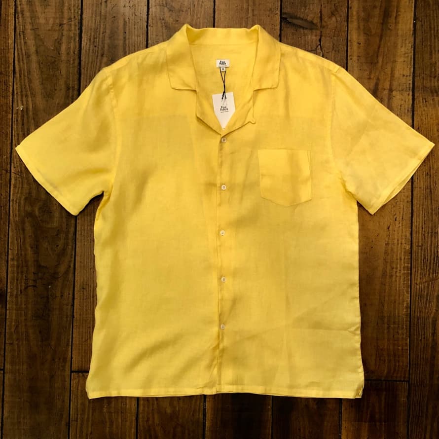 Fox Haus Gardenia Lemonade Linen Shirt