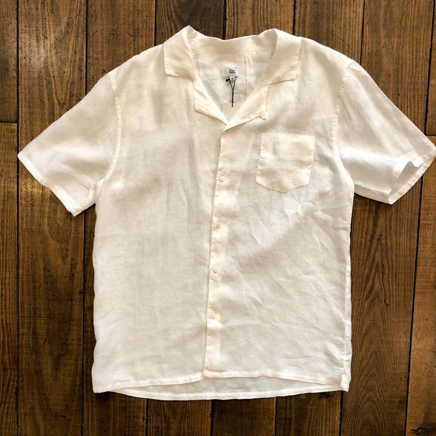 Fox Haus Gardenia White Linen Shirt